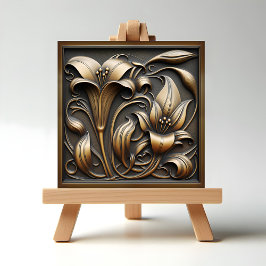 Azulejo De Cerâmica Bronze Calla Lily