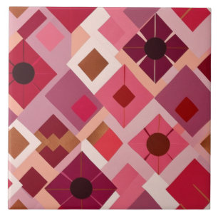Azulejo De Cerâmica Bronze Rosa Vermelho