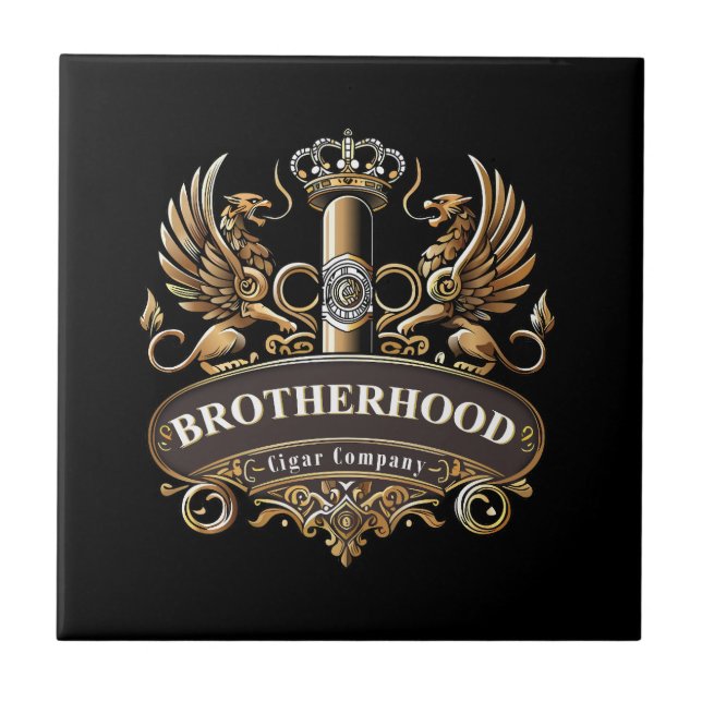 Azulejo De Cerâmica Brotherhood Cigar Company Ceramic Tile (Frente)