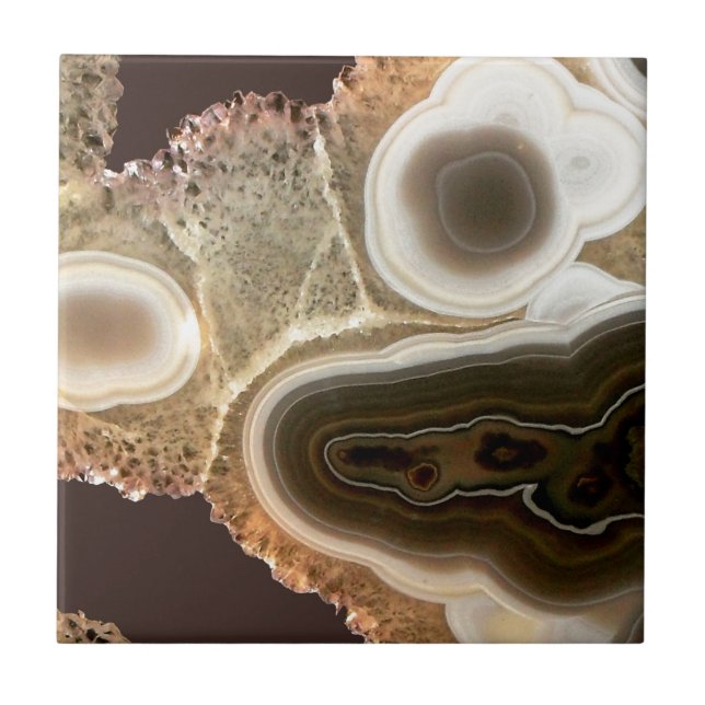 Azulejo De Cerâmica Brown Ágata (Frente)