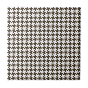 Azulejo De Cerâmica Brown Combination Houndstooth por Shirley Taylor