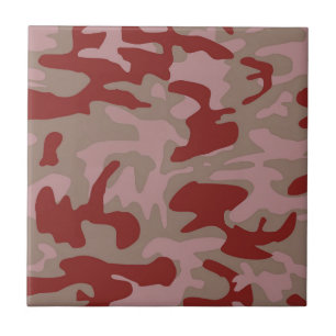 Azulejo De Cerâmica Brown Rust Camo Camouflage