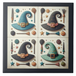 Azulejo De Cerâmica Bruxas Sonhadoras
