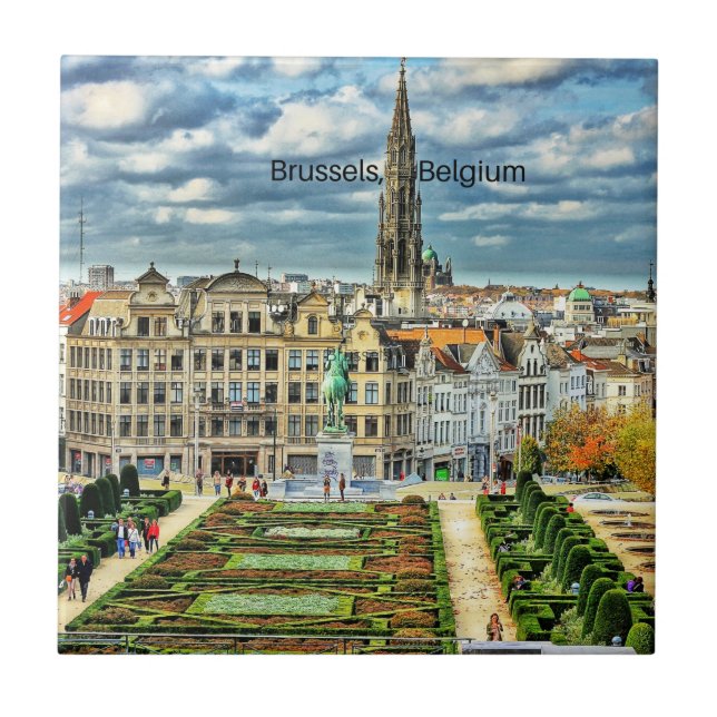 Azulejo De Cerâmica Bruxelas, Bélgica (Frente)