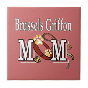 Azulejo De Cerâmica Bruxelas Griffon Dog MOM