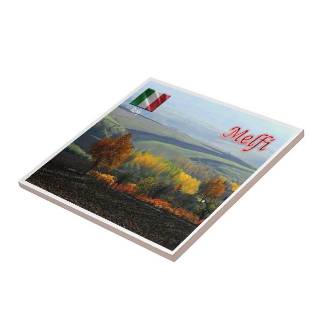 Azulejo De Cerâmica BSL012 MELFI, Basilicata, Itália (Lateral)