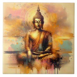 Azulejo De Cerâmica Buda Espiritual