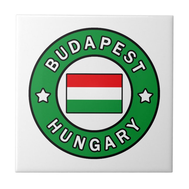 Azulejo De Cerâmica Budapest Hungria (Frente)