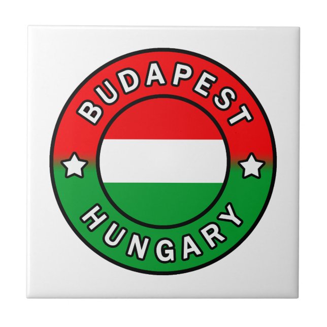 Azulejo De Cerâmica Budapest Hungria (Frente)