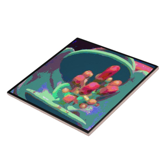 Azulejo De Cerâmica Buds de Acima (Lateral)