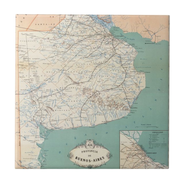 Azulejo De Cerâmica Buenos Aires, Argentina (Frente)