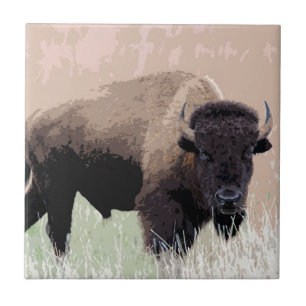 Azulejo De Cerâmica Buffalo / Bison