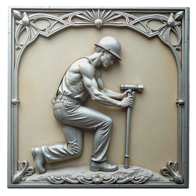 Azulejo De Cerâmica Building Foundations of Glory (Frente)