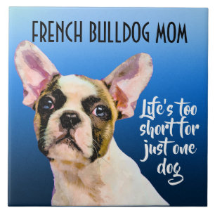 Azulejo De Cerâmica Buldogue francês Mãe Azulejo cerâmica