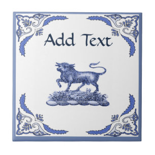Azulejo De Cerâmica Bull Azulejo, Dutch Look, Personalize