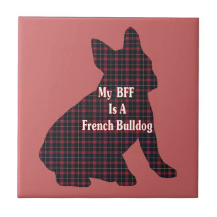 Azulejo De Cerâmica Bulldog Francês BFF