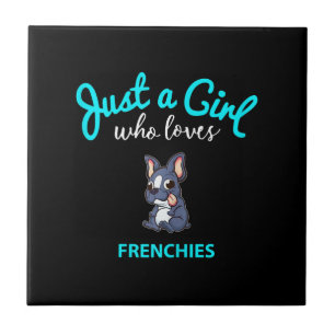 Azulejo De Cerâmica Bulldog Francês Para Raparigas Garotas Bulldog Fr