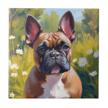 Bulldog Francês | Pintura de Cachorro em Aquarela