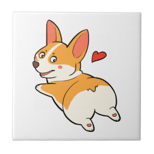 Azulejo De Cerâmica Bumbuns do Corgi
