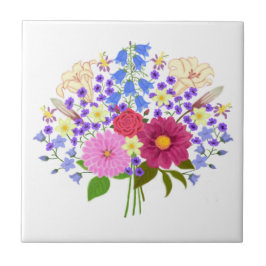 Azulejo De Cerâmica Buquê de flores