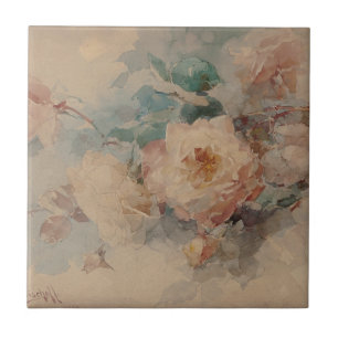Azulejo De Cerâmica Buquê de Rosas - Franz Bischoff