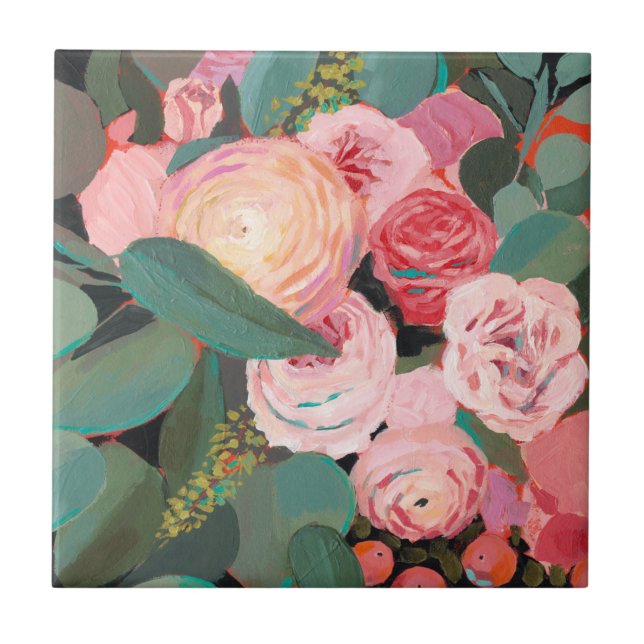 Azulejo De Cerâmica Buquê Eucalyptus (Frente)