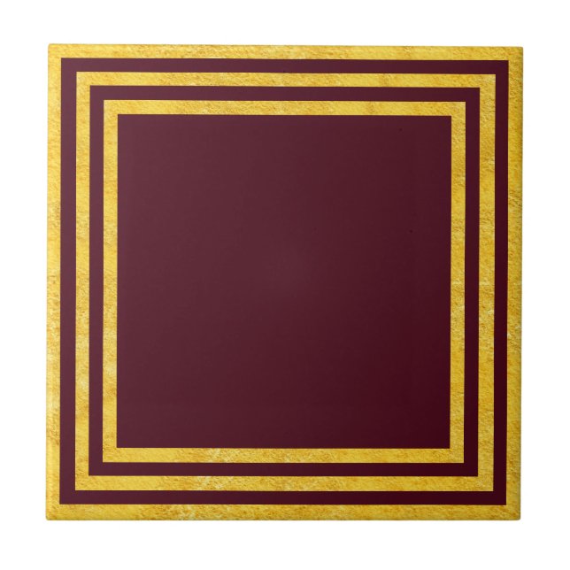 Azulejo De Cerâmica Burgundy Passion (Frente)