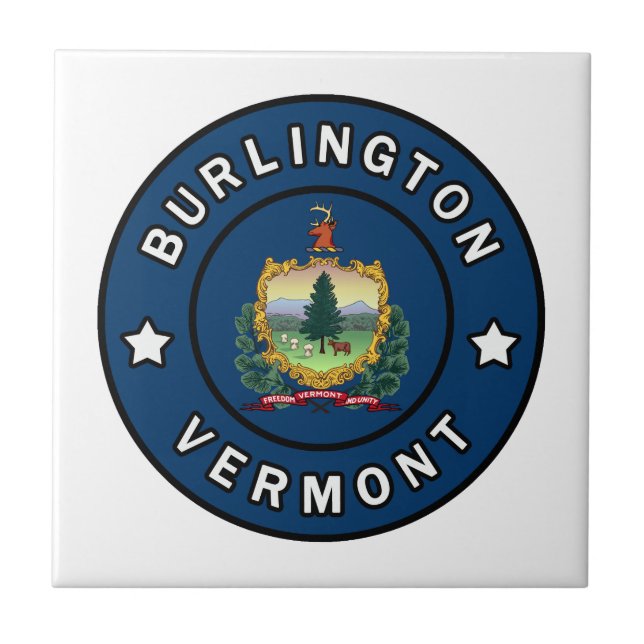 Azulejo De Cerâmica Burlington Vermont (Frente)