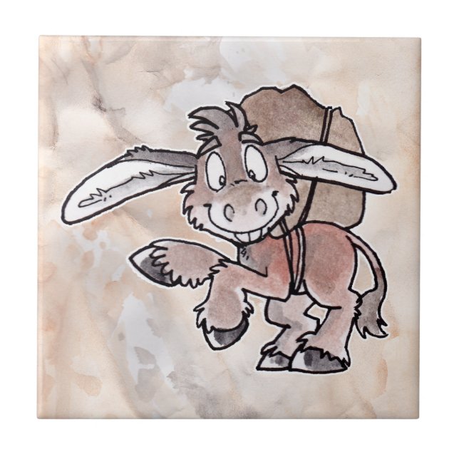Azulejo De Cerâmica Burro (Frente)