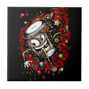 Azulejo De Cerâmica Burst do Café