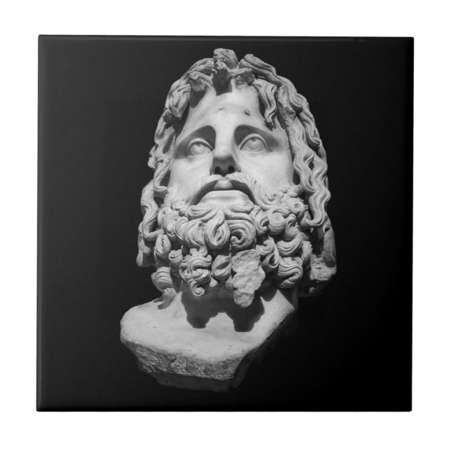 Azulejo De Cerâmica Busto Greco Romano (Frente)