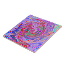 Cabeça de Abstrato retrovertida, roxa e roxa rosa