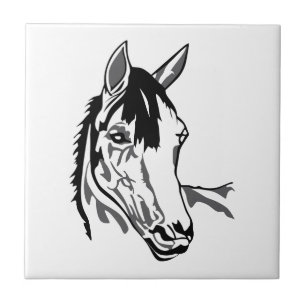 Azulejo De Cerâmica Cabeça de cavalo
