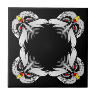 Azulejo De Cerâmica Cabeça de coruja