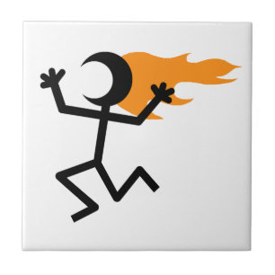 Azulejo De Cerâmica Cabeça de Flaming