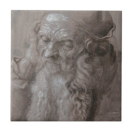 Azulejo De Cerâmica Cabeça de um ancião por Albrecht Durer