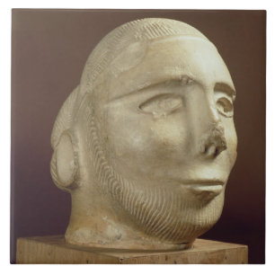 Azulejo De Cerâmica Cabeça do retrato da esteatite, Mohenjodaro,