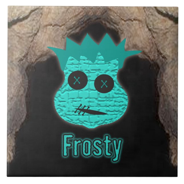 Azulejo De Cerâmica Cabeças Voodoo ~ Caverna (Frente)