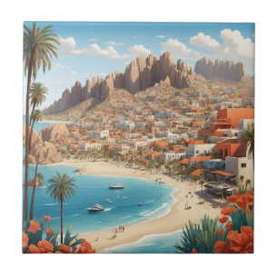 Azulejo De Cerâmica Cabo San Lucas Mexico Beach Ocean Trip