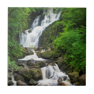Azulejo De Cerâmica Cachoeira Torc paisagística, Irlanda