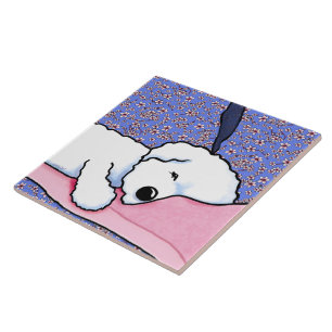 Azulejo De Cerâmica Cachorro KiniArt Cachorado Bichon