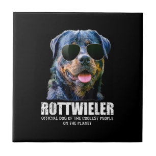 Azulejo De Cerâmica Cachorro Rottweiler Das Pessoas Mais Frescas Do Pl