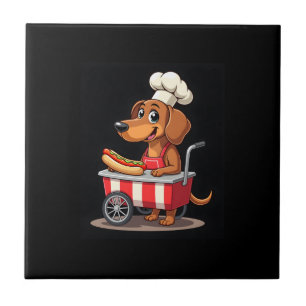 Azulejo De Cerâmica Cachorro Salsicha Sanduíche Cachorro-quente Dachsh