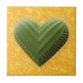 Azulejo De Cerâmica Cacto Heart