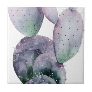 Azulejo De Cerâmica Cactus Roxo