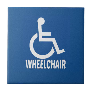 Azulejo De Cerâmica Cadeiras de rodas deficientes
