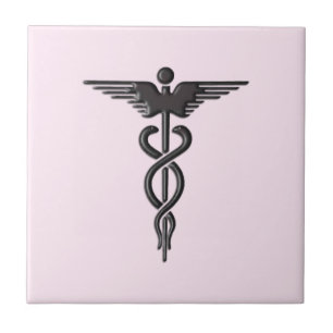 Azulejo De Cerâmica Caduco Médico Rosa