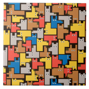 Azulejo De Cerâmica Cães