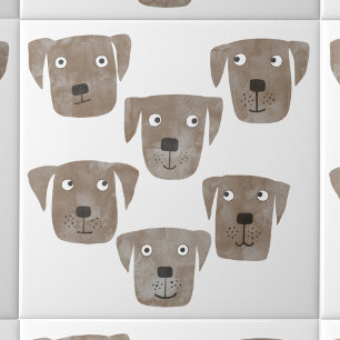 Azulejo De Cerâmica Cães de varejo Labrador de Chocolate Bonito