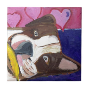 Azulejo De Cerâmica cães pelo ginsburg de eric